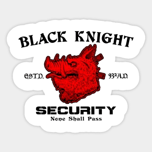 Black Knight Security (Alt Print) Sticker